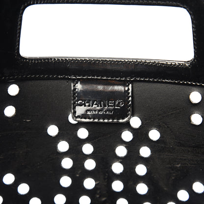 Chanel Patent Perforated CC Handle Bag Black 5 of 15