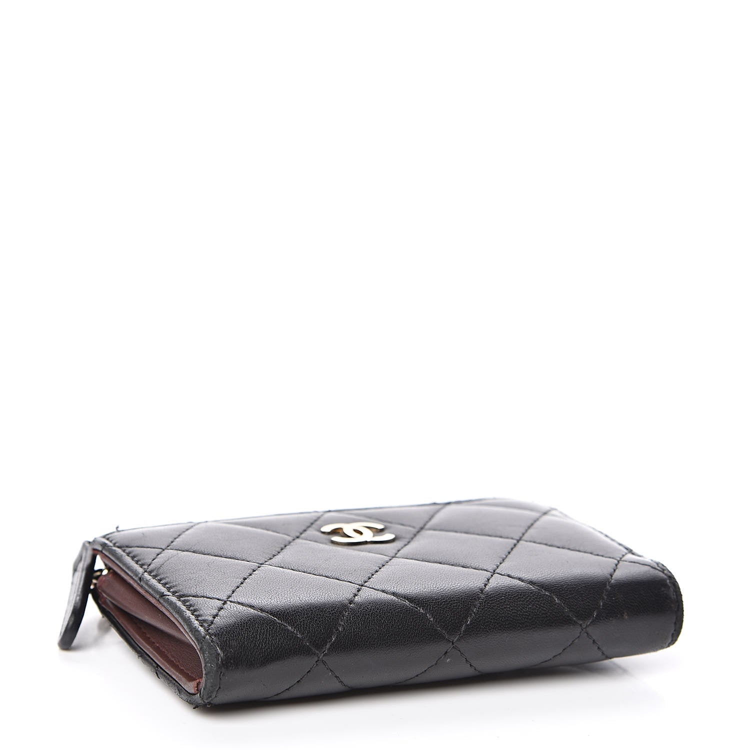 Chanel Lambskin Quilted Key Holder Case Black 4 of 8