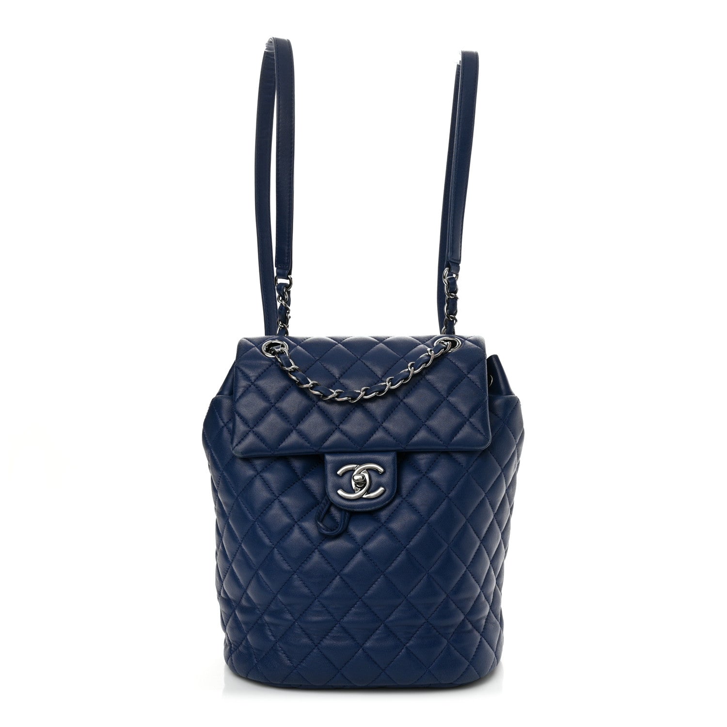 Chanel Lambskin Quilted Small Urban Spirit Backpack Blue 1 of 15
