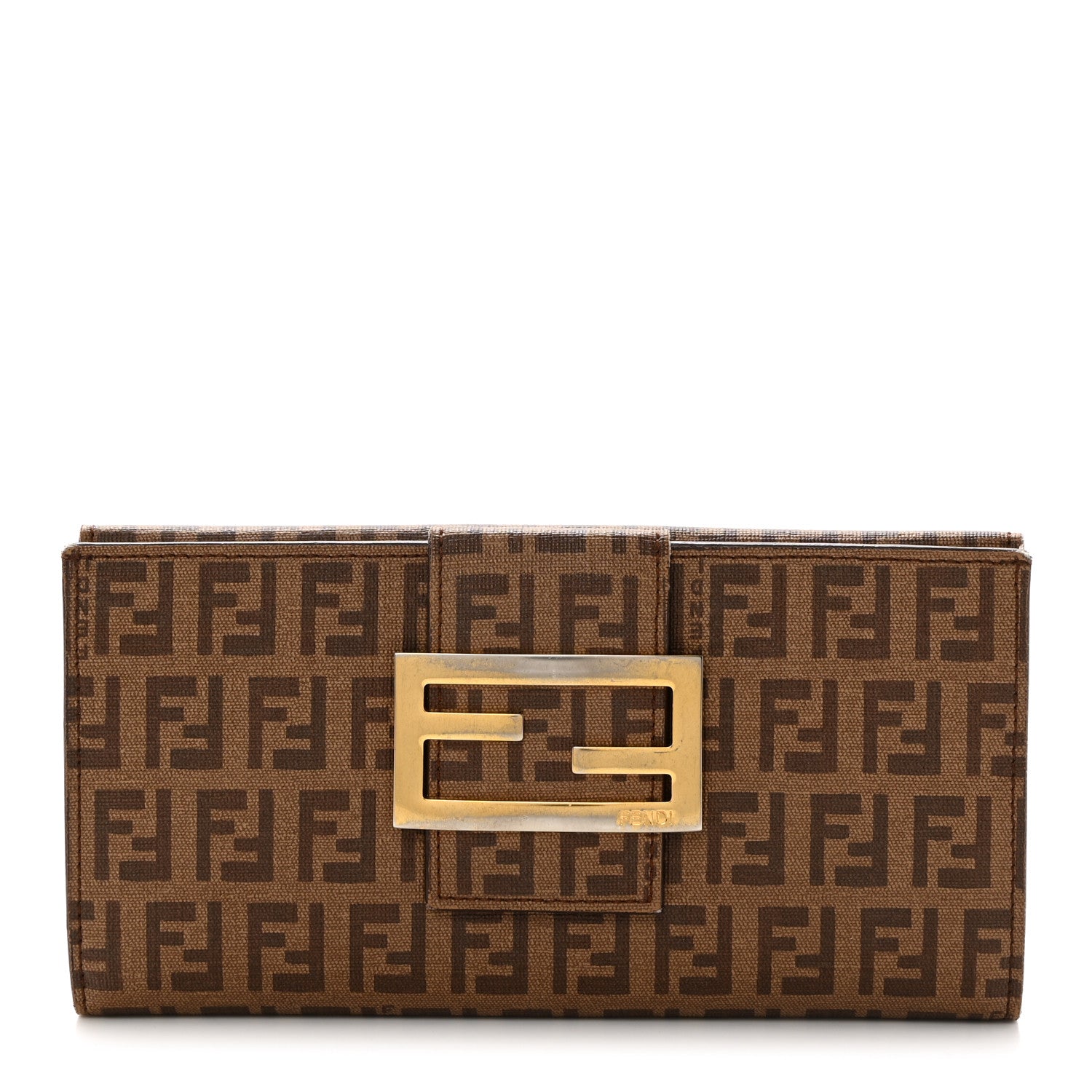 Fendi Zucchino Forever Continental Wallet Nocciola 1 of 7