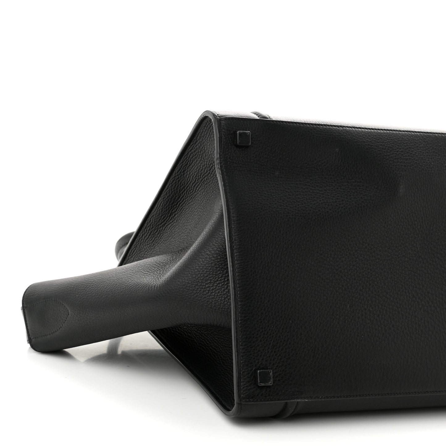 Grained Calfskin Medium Phantom Luggage Black