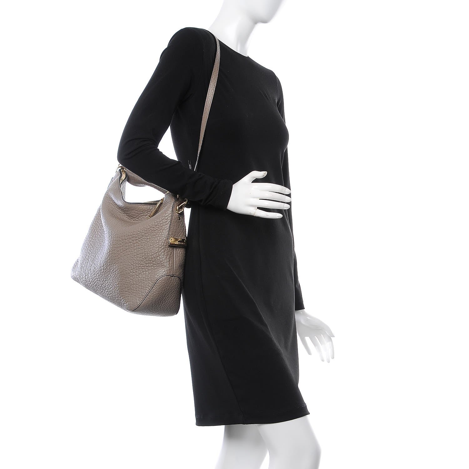 Burberry Heritage Grain Small Ledbury Hobo Pale Taupe 3 of 15