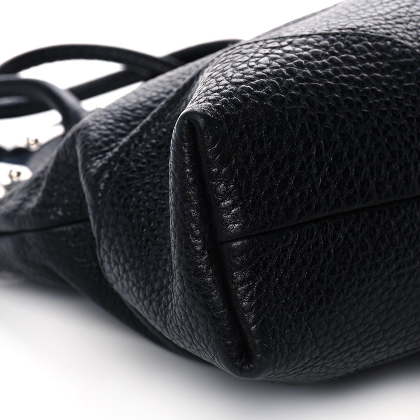 Calfskin Miss Camp Shoulder Bag Black