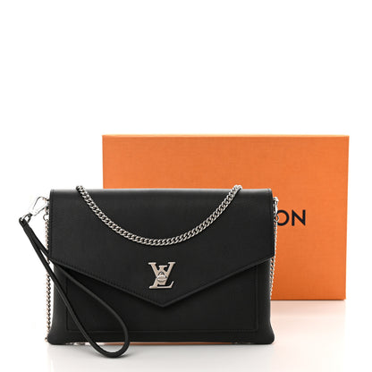 Louis Vuitton Soft Calfskin My Lockme Pochette Black 11 of 11