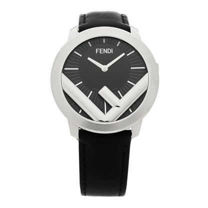 Fendi Stainless Steel Calfskin 40mm F is Fendi Run Away Quartz Watch Black 1 of 5