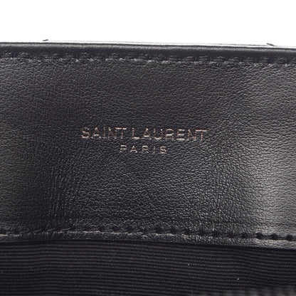 Saint Laurent Calfskin Y Quilted Monogram Medium Loulou Chain Satchel Black 7 of 8