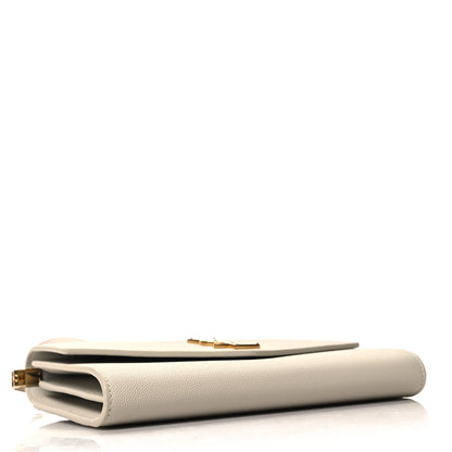 Saint Laurent Grain de Poudre Mini Uptown Crossbody Bag Blanc Vintage 4 of 12
