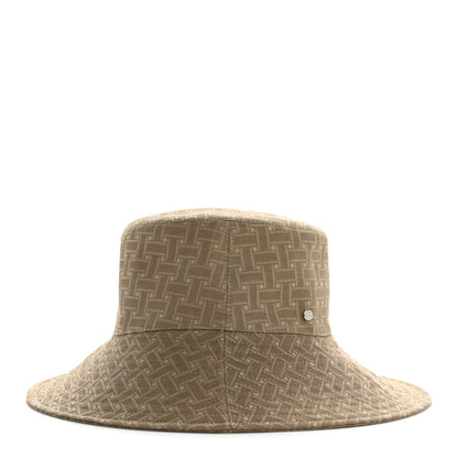 Hermes Cotton Jacquard Mosaic Farrah Hat 59 Vert Gobi 5 of 8