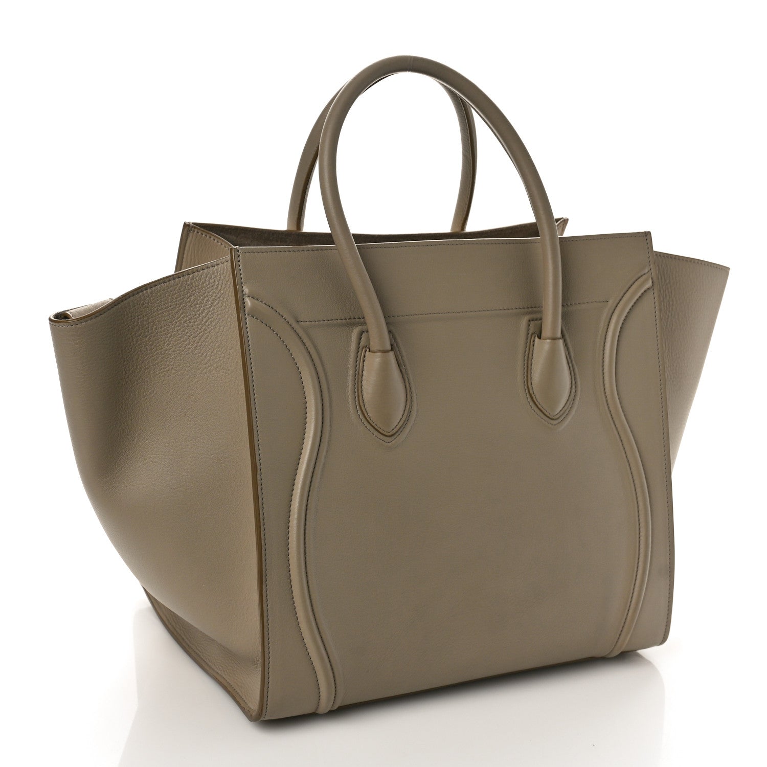 Celine Supple Calfskin Medium Phantom Luggage Beige 3 of 11