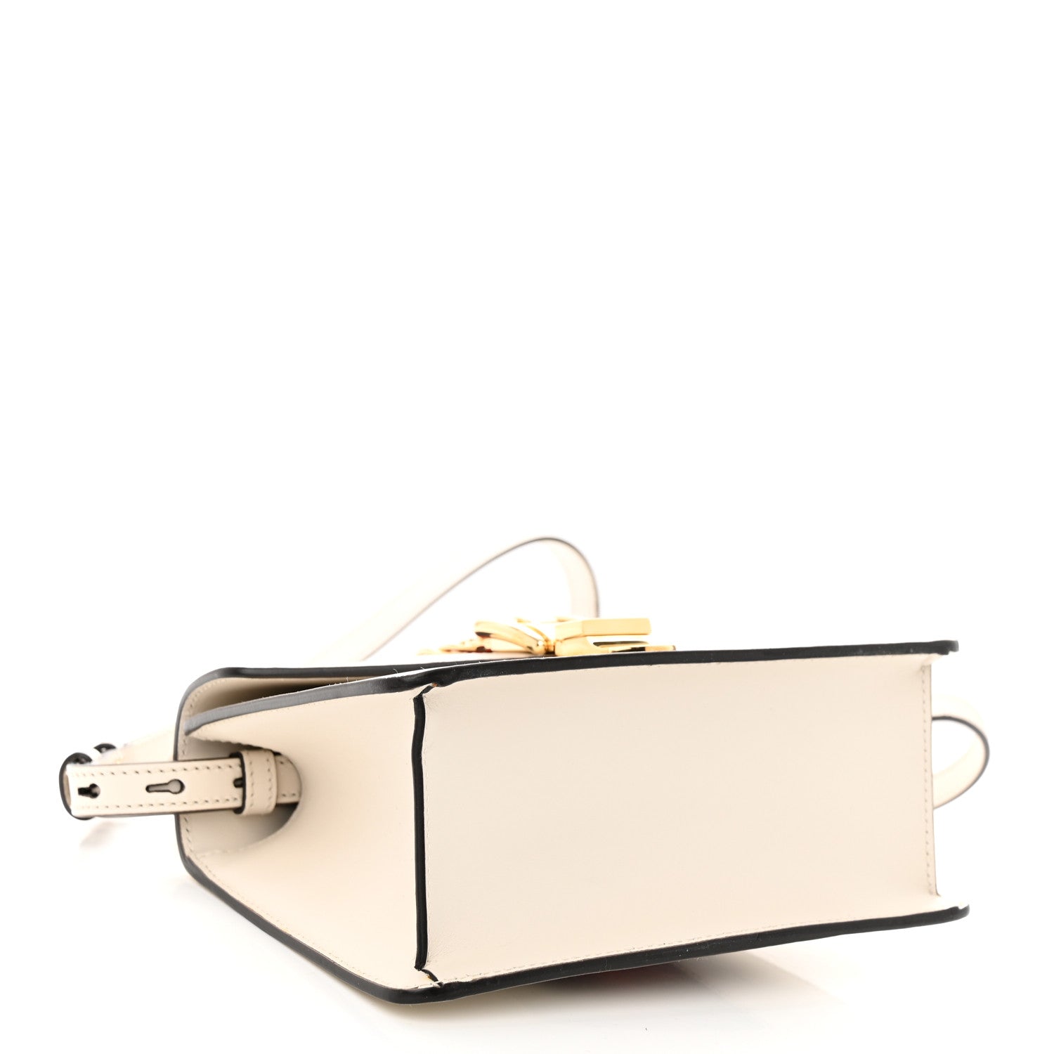 Gucci Calfskin Mini Sylvie Top Handle Bag White 4 of 10