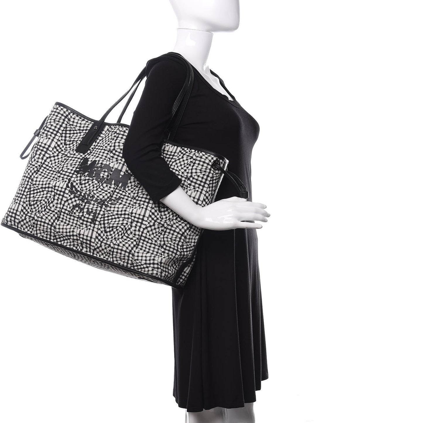 Visetos Large Liz Reversible Shopper Tote Black