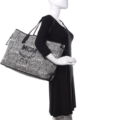 MCM Visetos Large Liz Reversible Shopper Tote Black 2 of 15