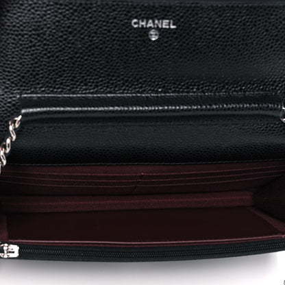 Chanel Caviar Quilted Wallet On Chain WOC Black 5 of 14