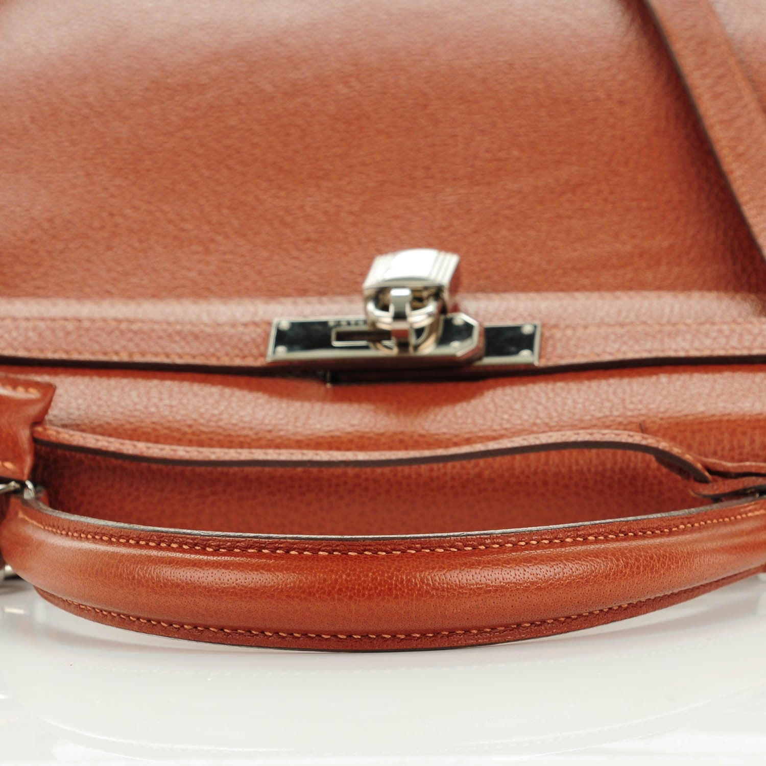 Hermes Buffle Skipper Kelly Retourne 35 Marron Glace 19 of 19