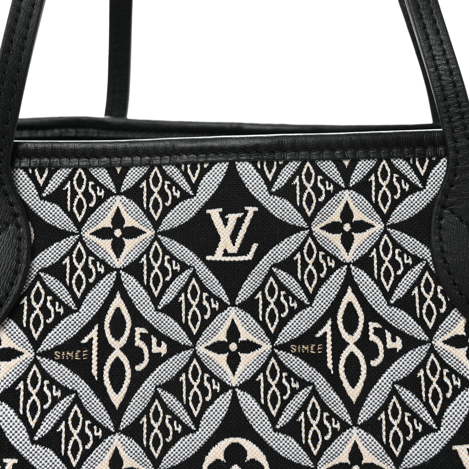 Louis Vuitton Jacquard Since 1854 Neverfull MM Grey 8 of 10