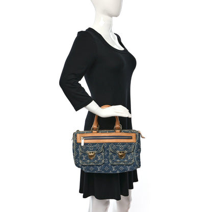 Louis Vuitton Monogram Denim Neo Speedy Blue 2 of 8