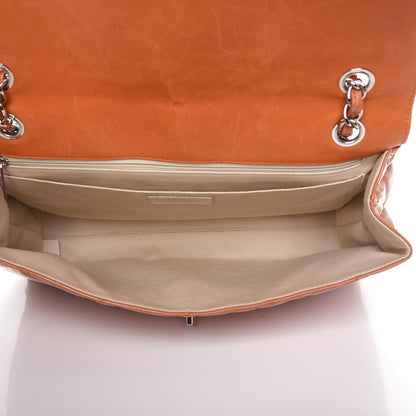 Chanel Vinyl Quilted In the Business Flap Bag Orange 5 of 9