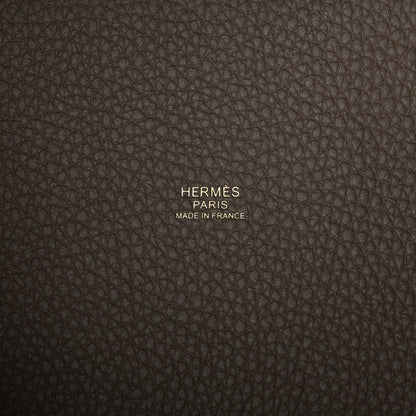 Hermes Taurillon Clemence Picotin Lock 18 PM Etoupe 6 of 9