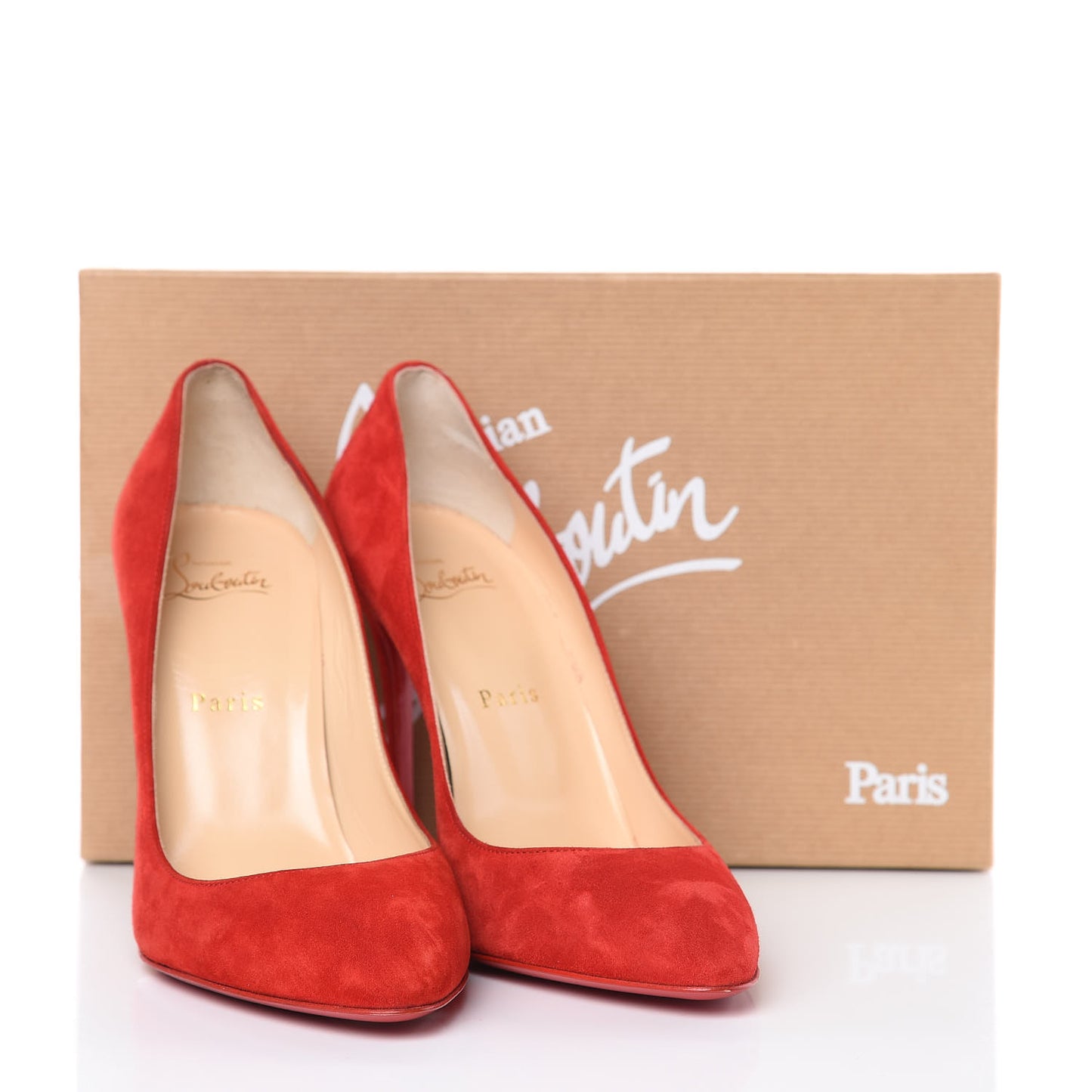 Veau Velours Eloise 100 Pumps 38.5 Loubi