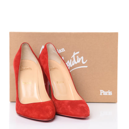 Christian Louboutin Veau Velours Eloise 100 Pumps 38.5 Loubi 11 of 11