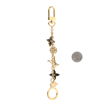 Louis Vuitton Monogram Spring Street Bag Charm Key Holder Gold 3 of 8