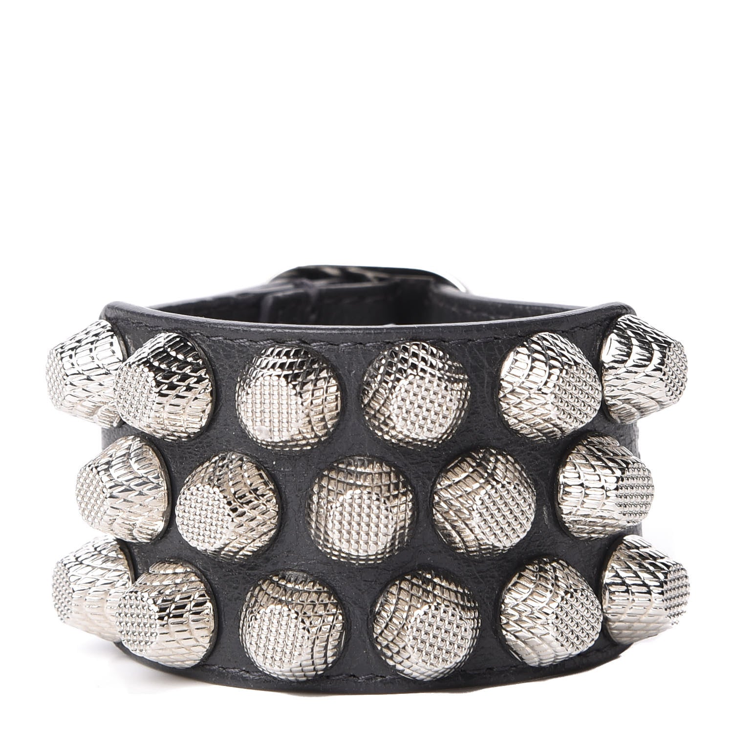 Balenciaga Agneau Arena Three Row Giant Gold M Bracelet Anthracite 1 of 3