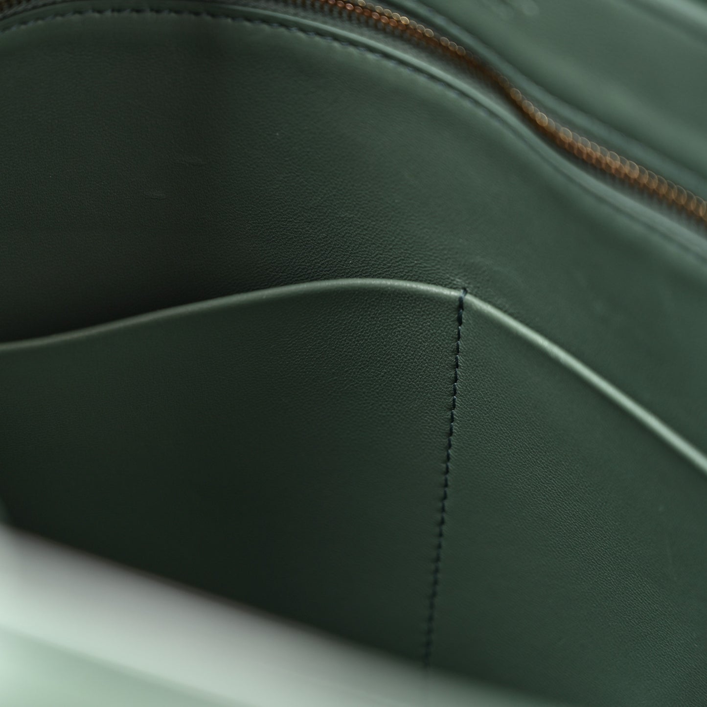 Nappa Intrecciato Medium Andiamo Shoulder Bag Aloe