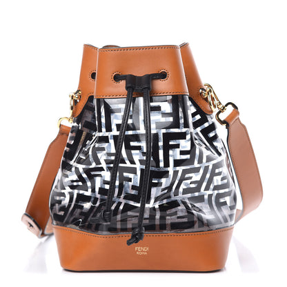 Fendi TPU FF Vitello Aura F is Fendi Grande Mon Tresor Bucket Bag Black Cuoio 1 of 9