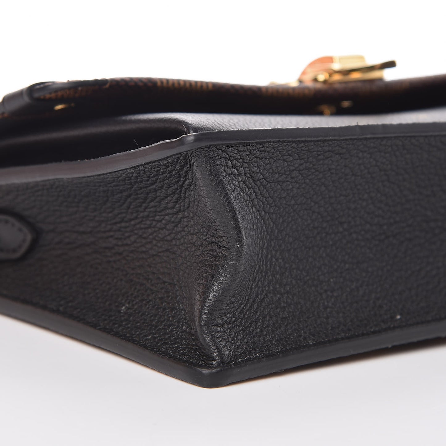 Damier Ebene Vavin Chain Wallet Black