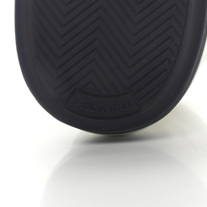 Chanel Grained Calfskin Fabric Womens Logo Sneakers 38.5 White Black 6 of 8