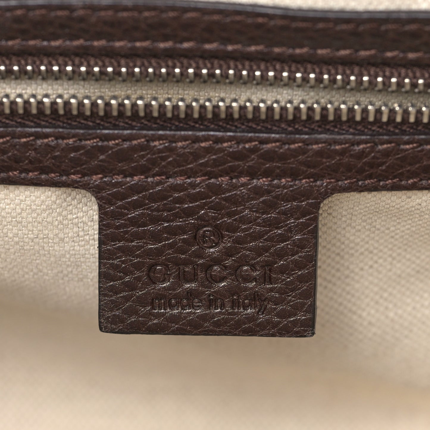 Monogram Medium Techno Horsebit Shoulder Flap Bag Dark Brown
