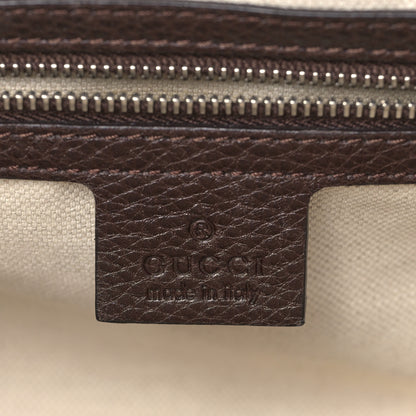 Gucci Monogram Medium Techno Horsebit Shoulder Flap Bag Dark Brown 6 of 9