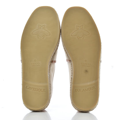 Gucci Canvas Worldwide Mens Espadrilles 7.5 Raw Cognac 5 of 14