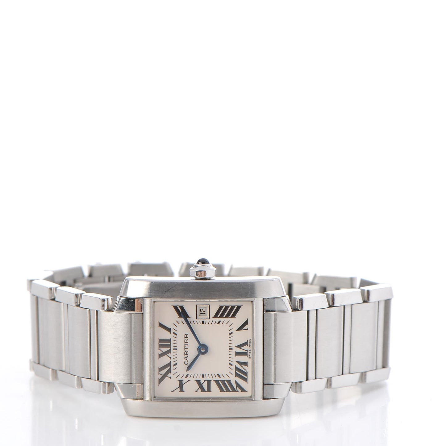 Stainless Steel 25mm Tank Francaise Quartz Watch