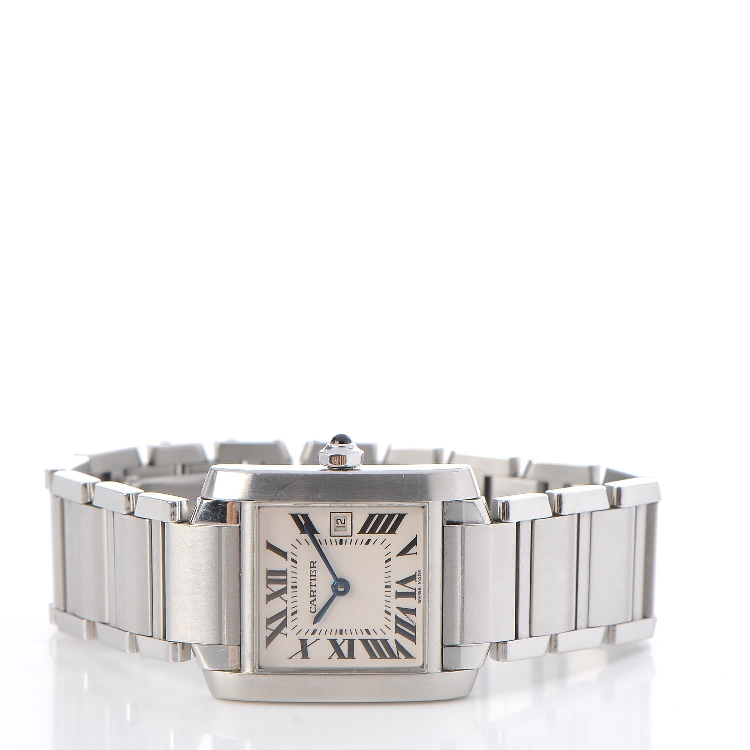 Cartier Stainless Steel 25mm Tank Francaise Quartz Watch 3 of 7