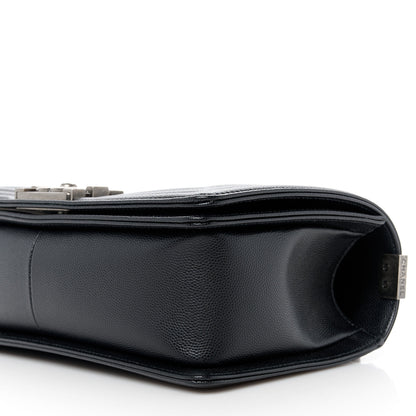 Chanel Caviar Quilted Medium Boy Flap Black 10 of 11