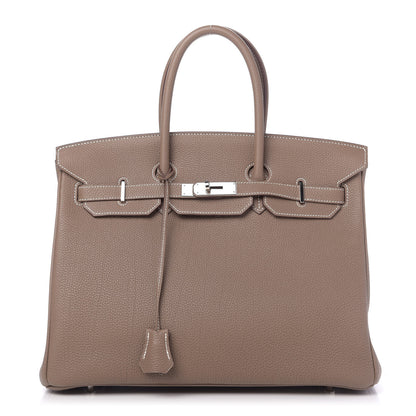 Hermes Togo Birkin 35 Etoupe 1 of 33