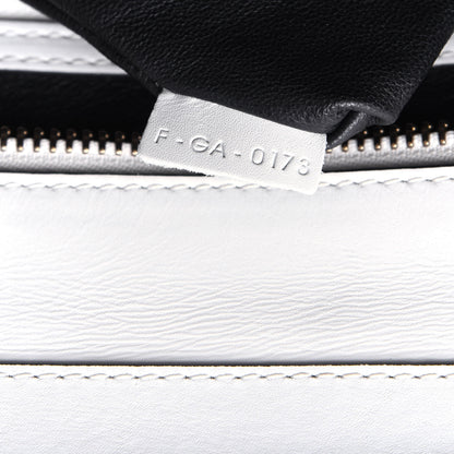 Celine Satin Calfskin Mini Bi-Color Luggage White Black 7 of 16
