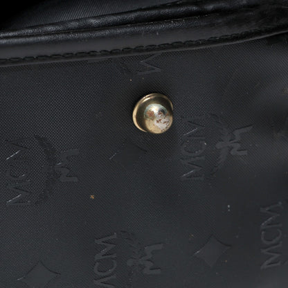 MCM Monogram Coated Canvas Garment Bag Black 18 of 19