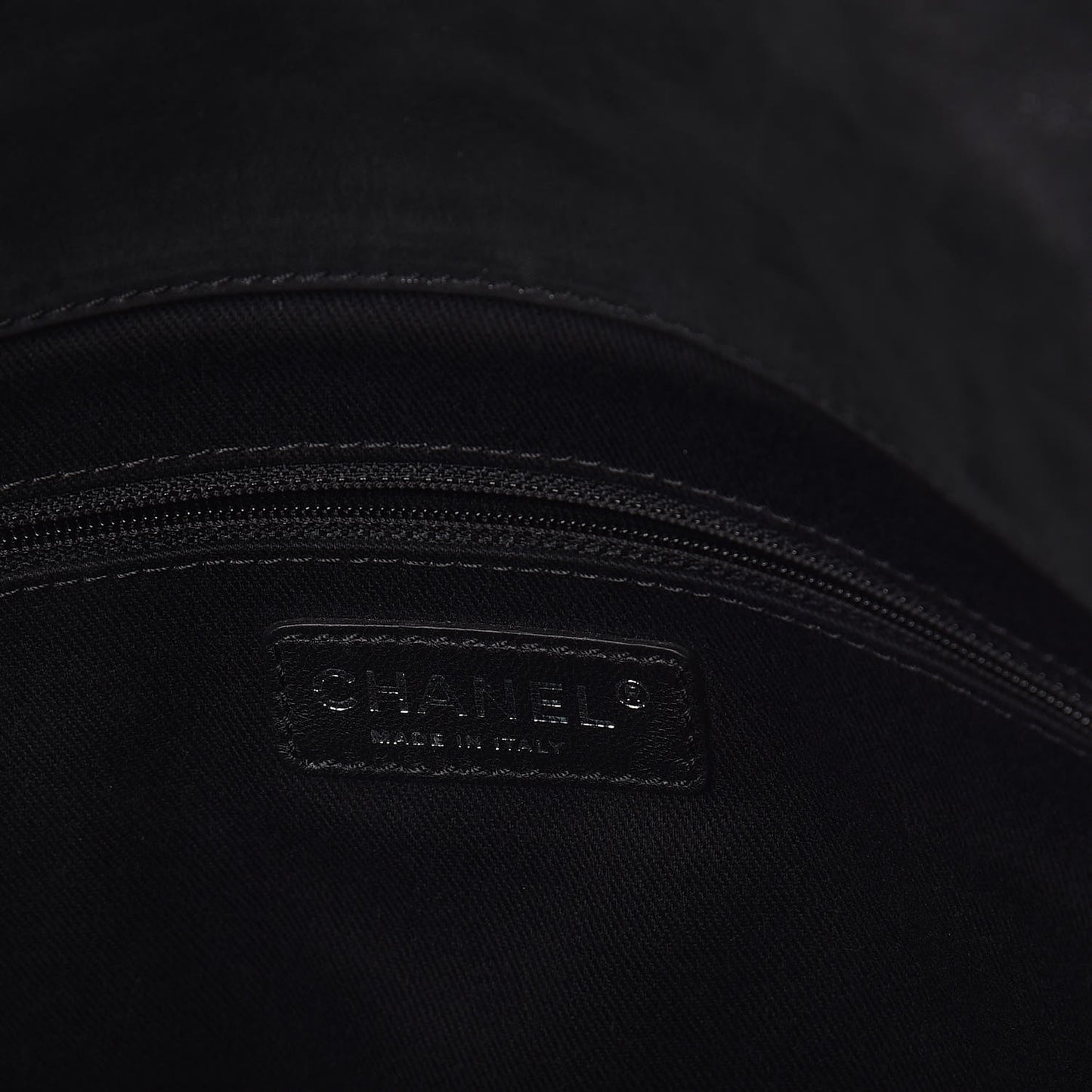 Iridescent Calfskin Jumbo In the Mix Double Flap Black