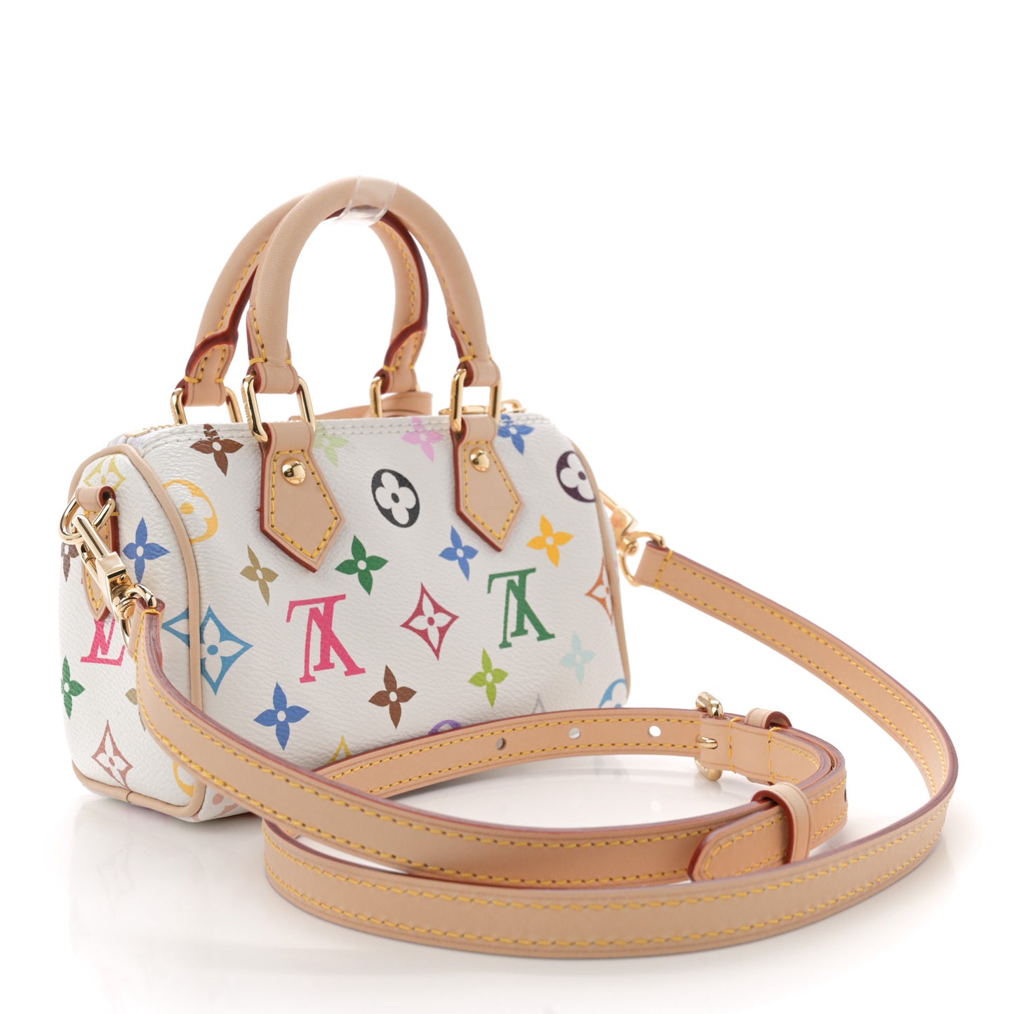 LV X TM Monogram Multicolor Nano Speedy White