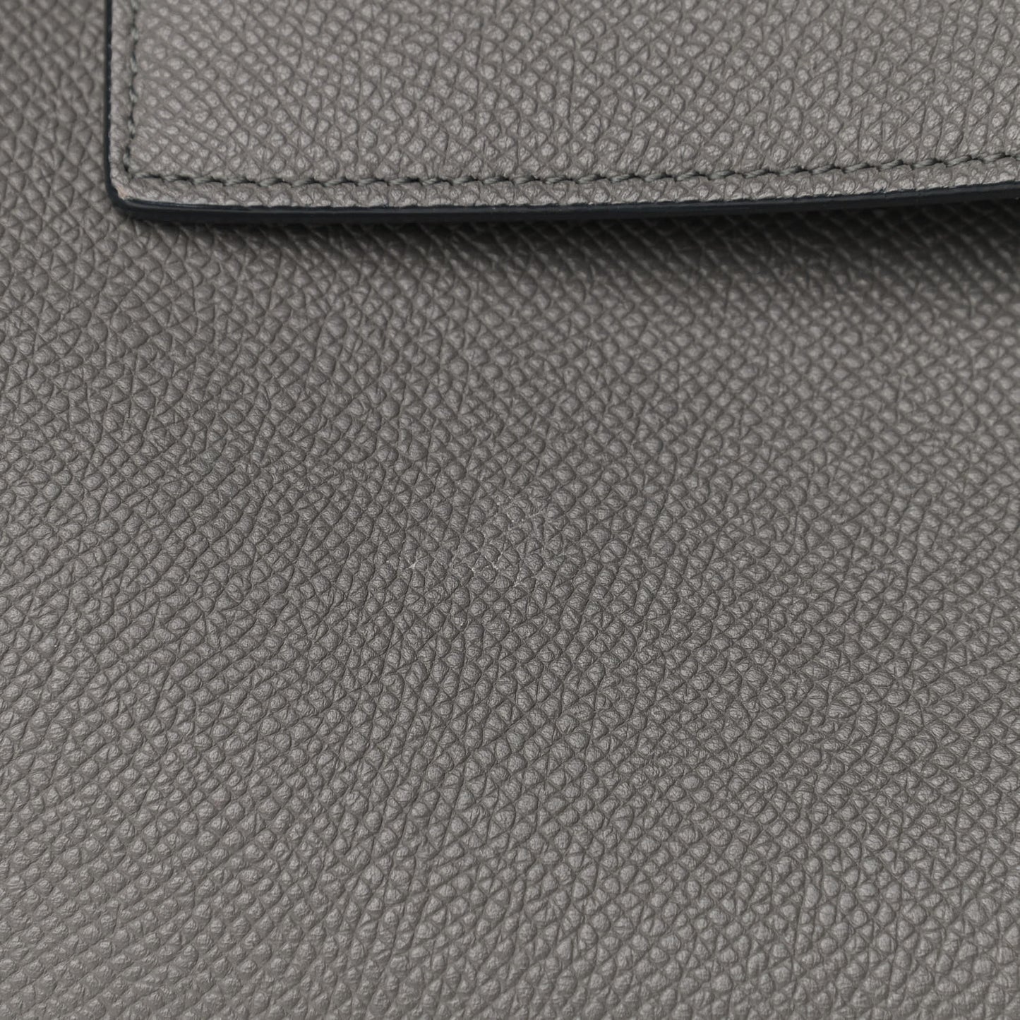Baby Grained Calfskin Micro Belt Bag Grey