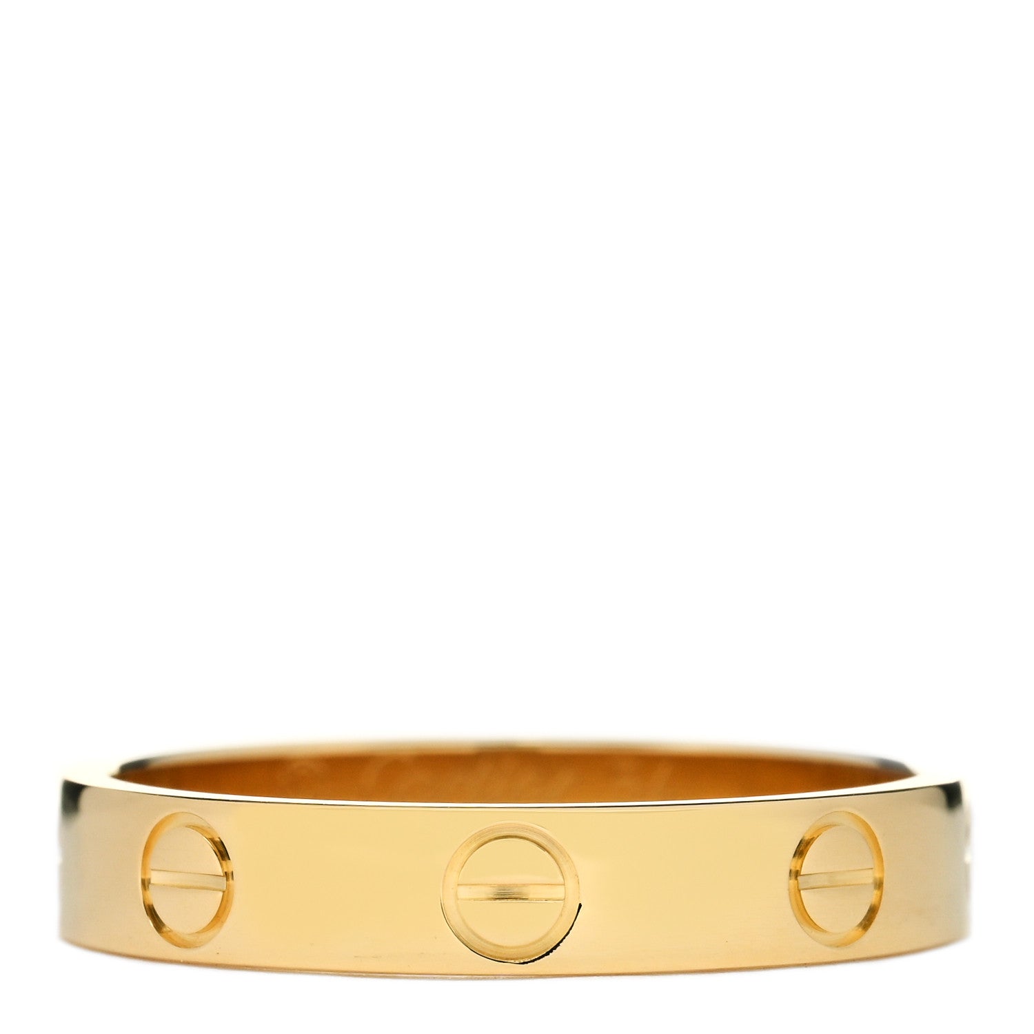 Cartier 18K Yellow Gold 3.5mm LOVE Wedding Band Ring 54 6.75 1 of 4