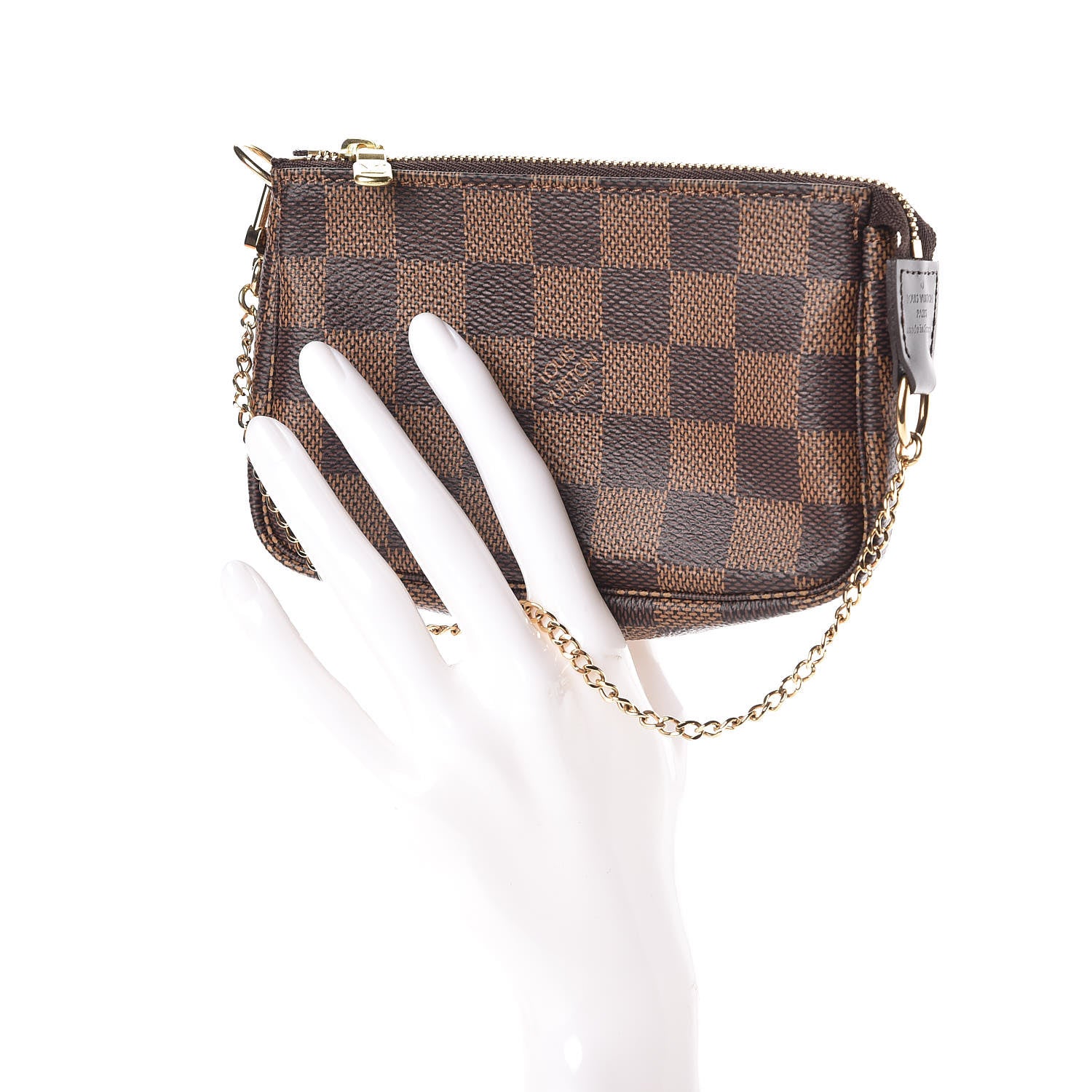 Louis Vuitton Damier Ebene Mini Pochette Accessories 2 of 10
