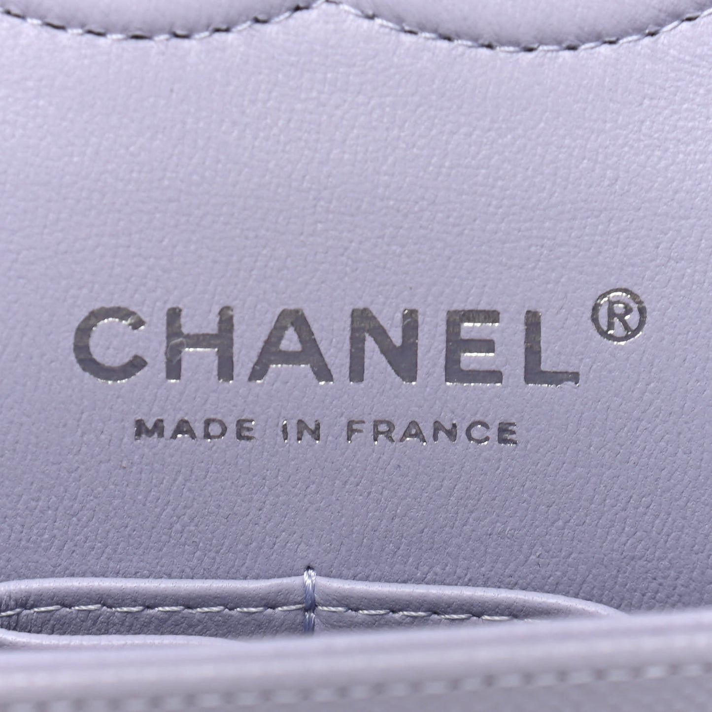 Caviar Quilted Medium Double Flap Light Purple