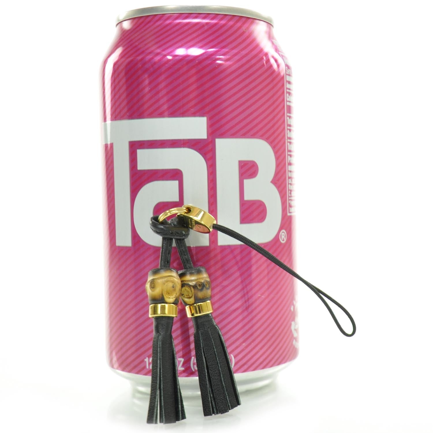 Gucci Bamboo Leather Tassel Phone Charm Strap 4 of 5