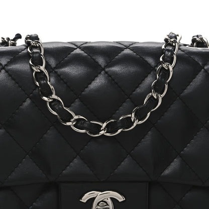 Chanel Lambskin Quilted Mini Square Flap Black 8 of 10