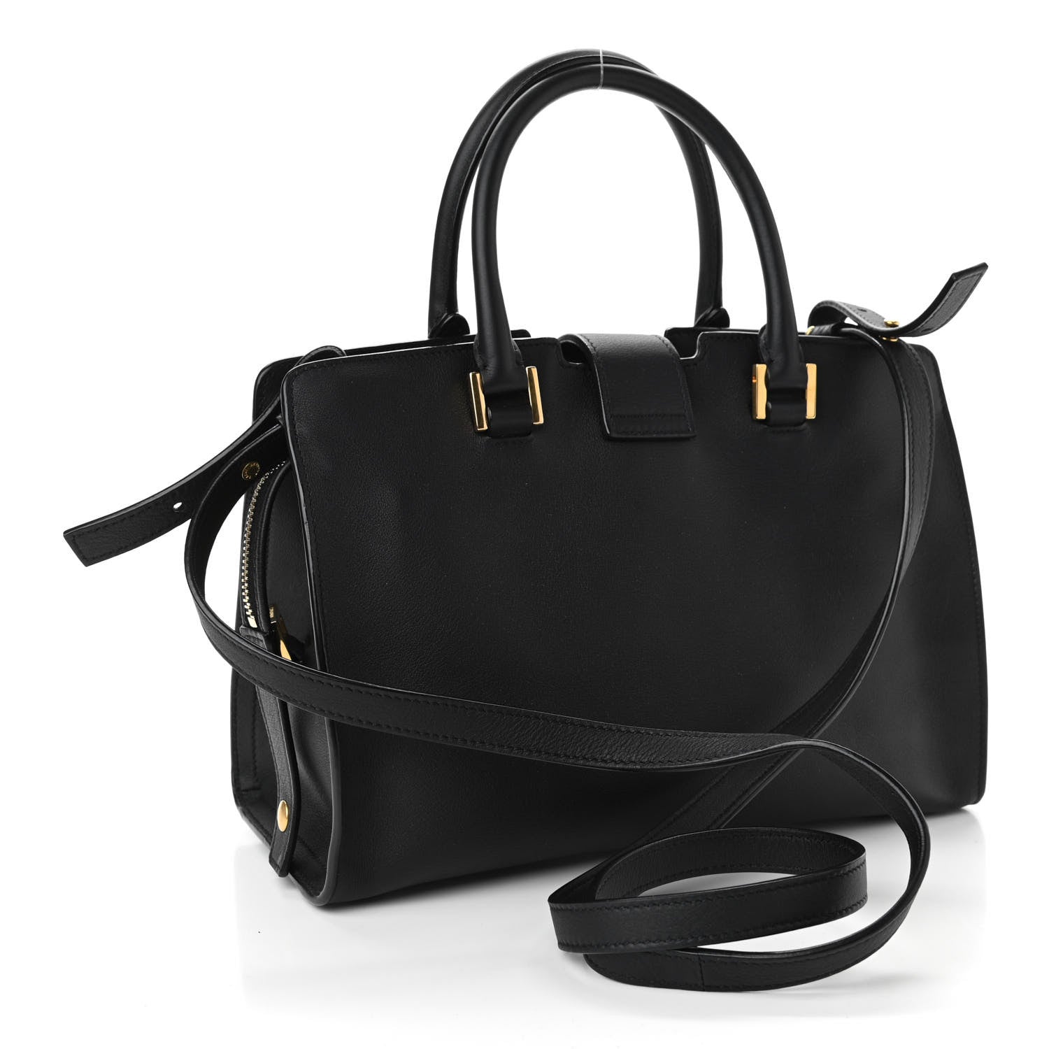 Saint Laurent Calfskin Monogram Baby Downtown Cabas Black 3 of 10