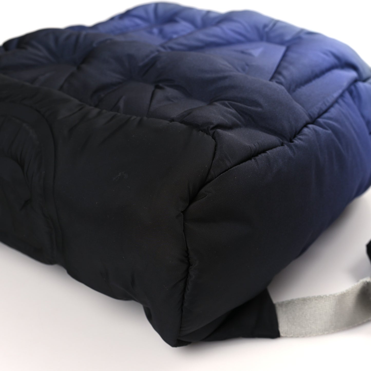 Nylon Embossed Small Doudoune Backpack Black Blue White