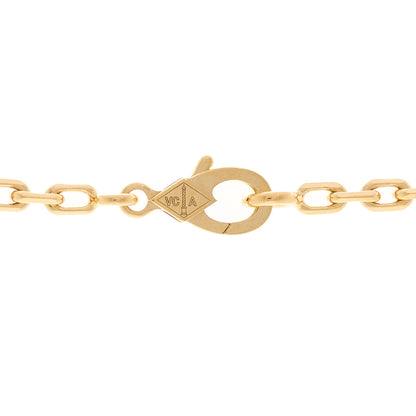 Van Cleef & Arpels 18K Yellow Gold Mother of Pearl 10 Motifs Vintage Alhambra Necklace 4 of 5